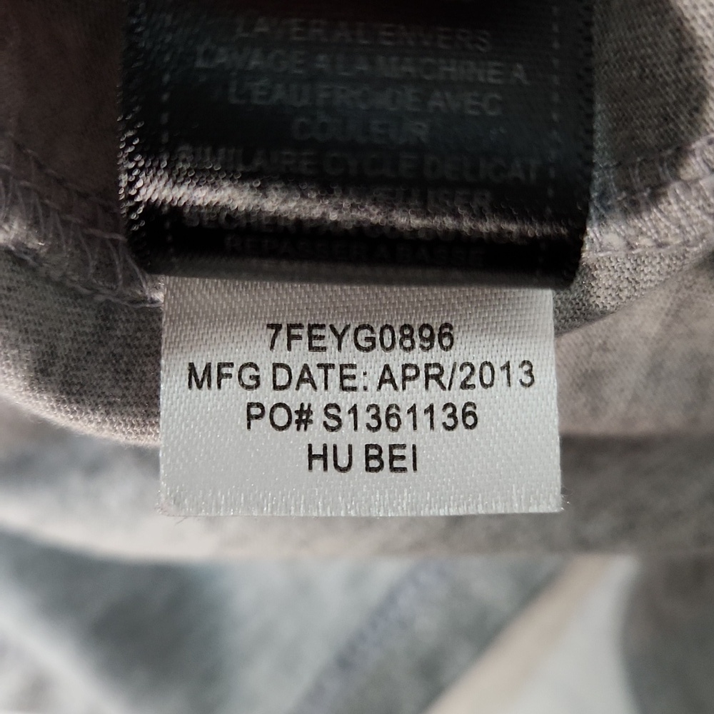 7 For All Mankind Girls Grey/Silver 3/4 Sleeve T-Shirt, Size S ~ EUC - Picture 8 of 9